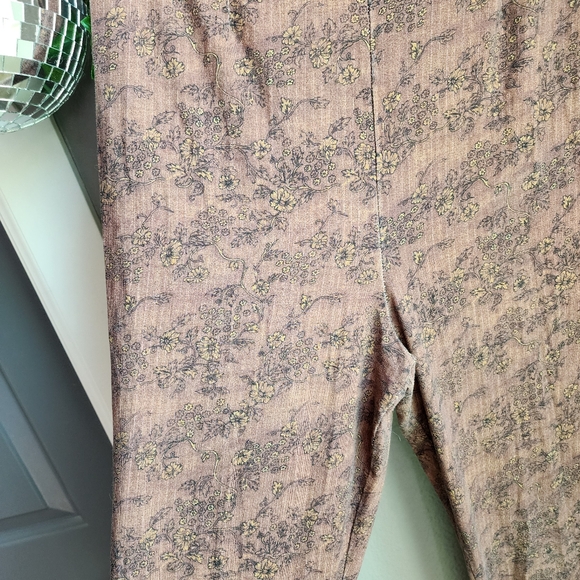 Free People flare brown floral pants - Picture 4 of 5